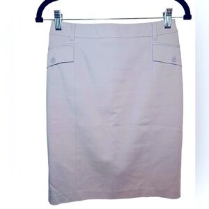 WHITE HOUSE BLACK MARKET Pencil Skirt With Pocket Detail- Grey/Purple Size 00